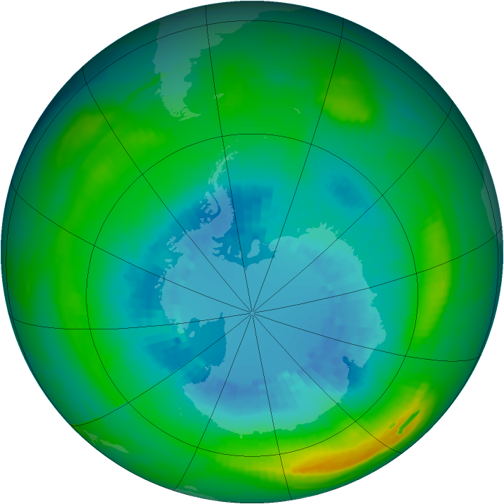 Ozone Map 1980-09-05